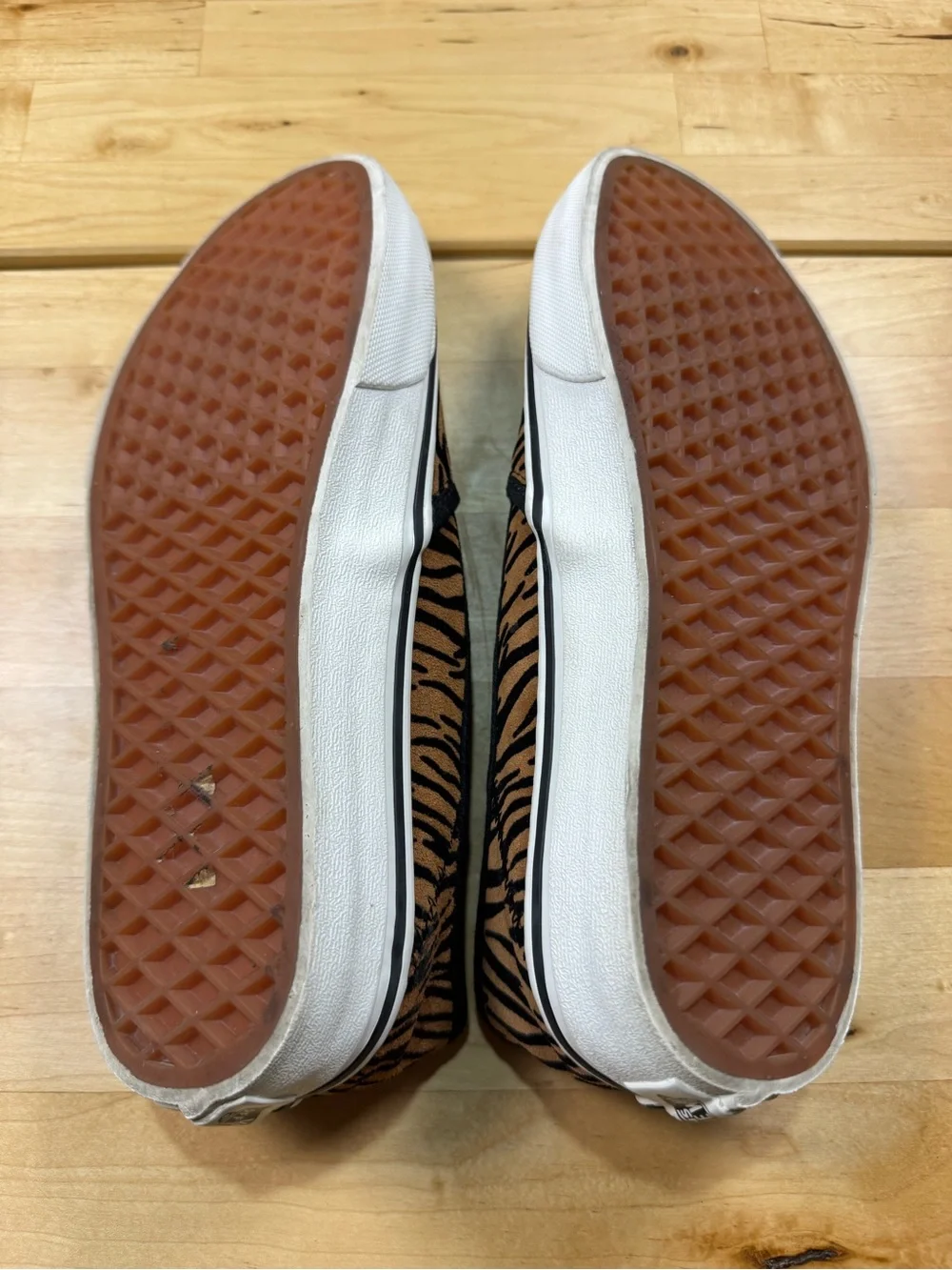 Vans Women’s UltraCush Slip-On Tiger Stripe Sneakers
